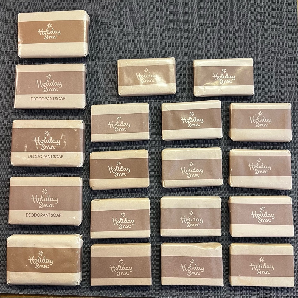 Vintage Holiday Inn Deodorant Travel Soap Set - Set of 19